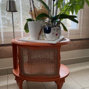 Table d'Appoint ovale avec cannage